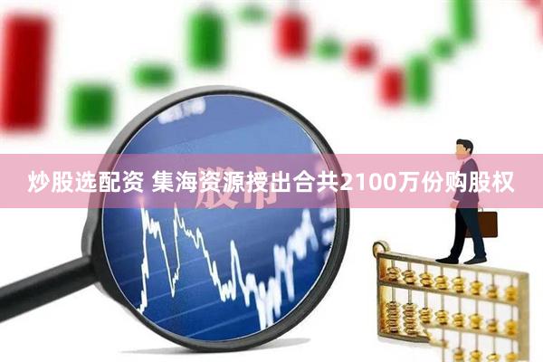 炒股选配资 集海资源授出合共2100万份购股权